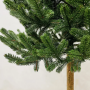 Искусственная литая елка Traditional зеленая 1,8м с натуральным деревянным стволом