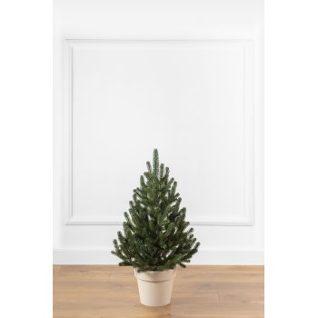 Елка литая "Венская" в горшке зеленая 0,7 м