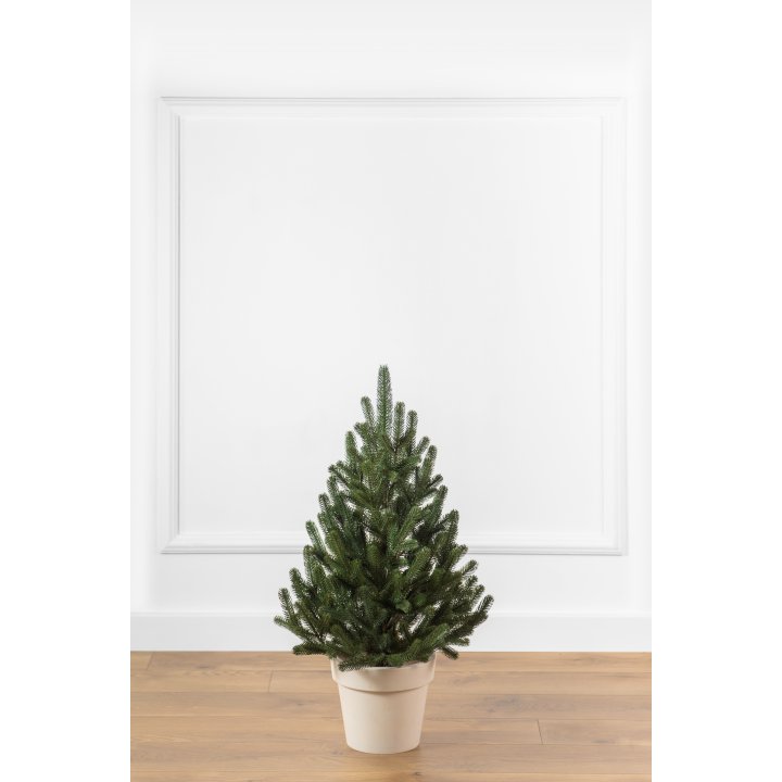 Елка литая "Венская" в горшке зеленая 0,7 м