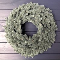 Венок хвойный рождественский Traditional литой d-60 см голубой